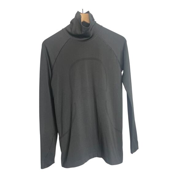 Lululemon Women’s Black Swiftly Tech Speed Turtleneck Active Running Top Size-8 - Picture 1 of 3